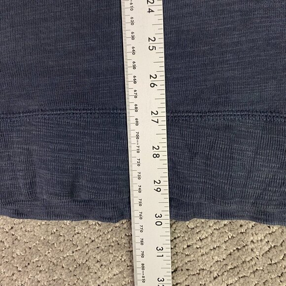 Faherty Sunwashed Slub Hoodie Men's XXL Blue Gray Organic Cotton 2XL MKC0096 - Picture 9 of 9